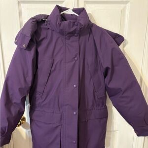 Eddie Bauer Gore-Tex Purple Goose Down Winter Coat